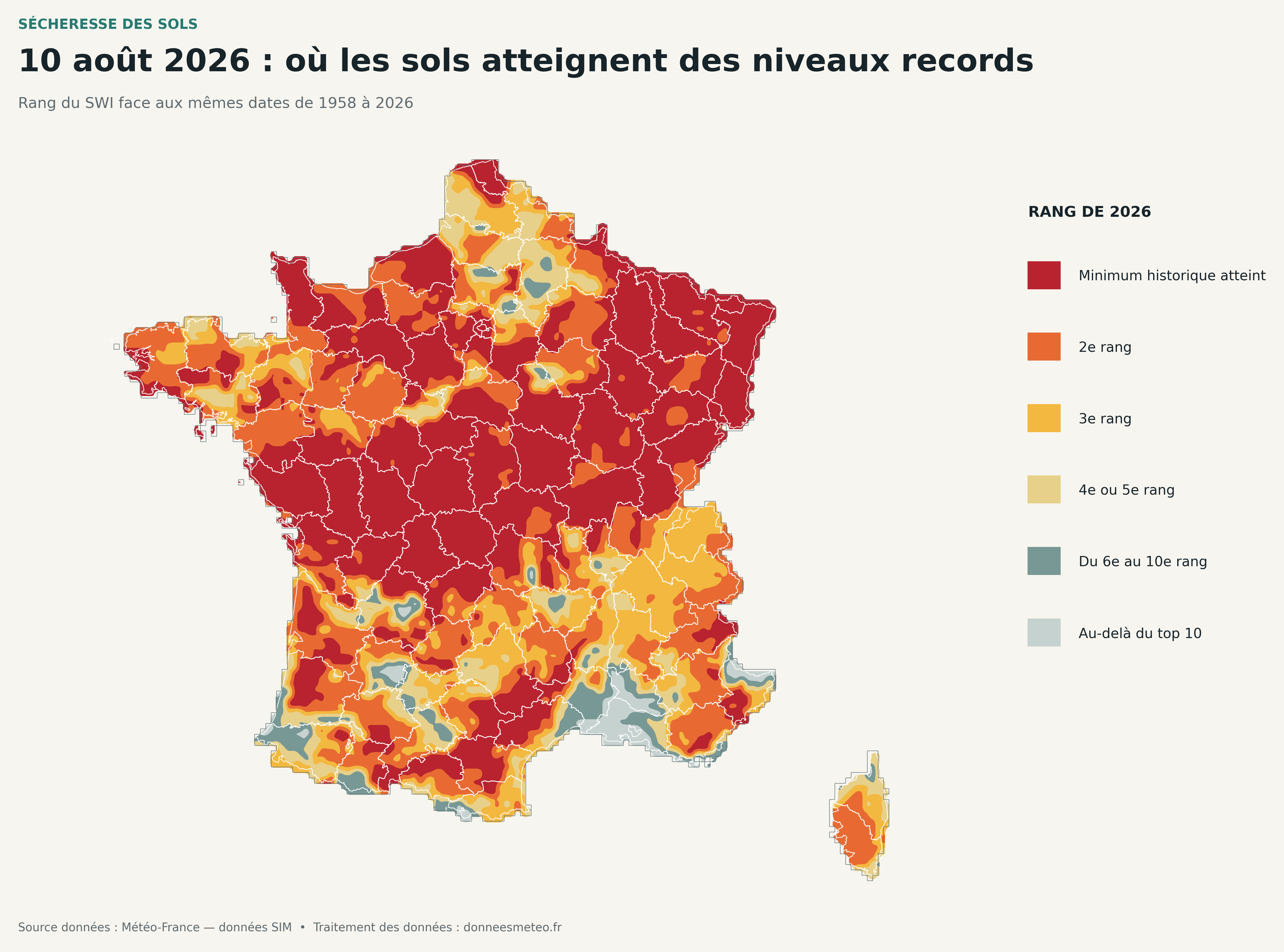 Rang historique du SWI en France le 10 août 2026